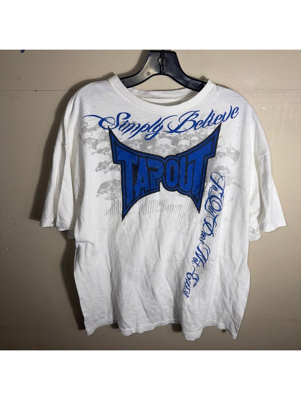 Grail TapouT Blue Logo Shirt Mens XL Vtg y2k 90s Rare